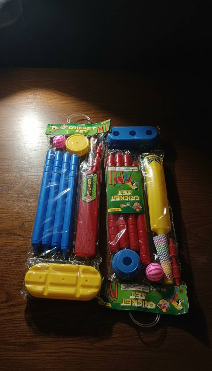 plastic cricket set
