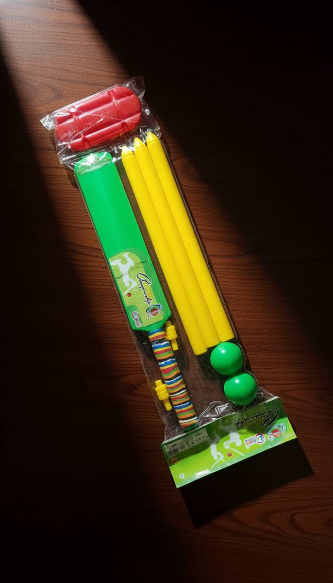 plastic cricket set